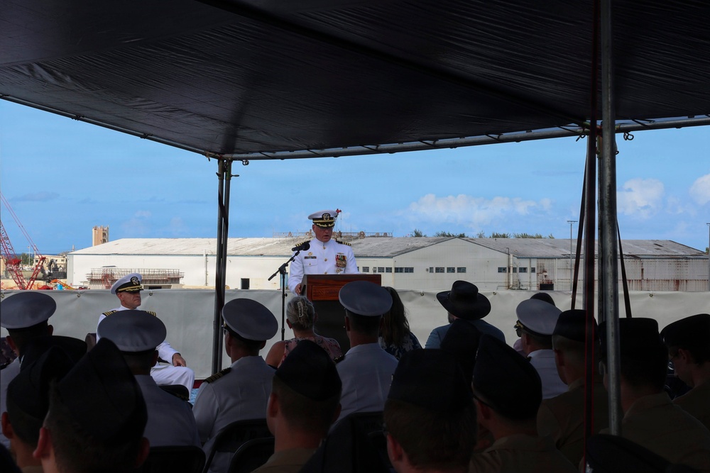 USS Emory S. Land hosts Change of Command Ceremony