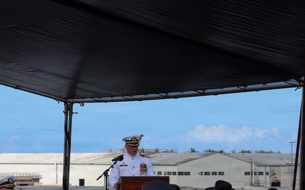 USS Emory S. Land hosts Change of Command Ceremony