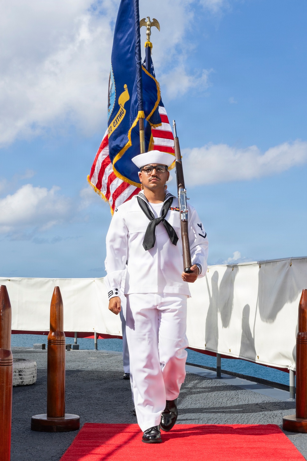 USS Emory S. Land hosts Change of Command Ceremony