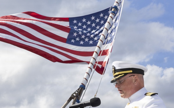 USS Emory S. Land hosts Change of Command Ceremony