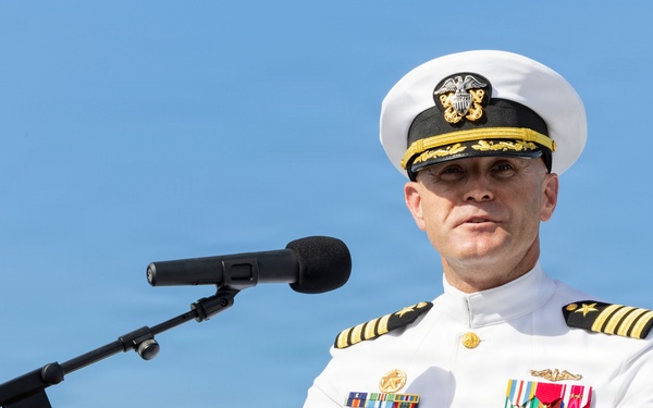 USS Emory S. Land hosts Change of Command Ceremony