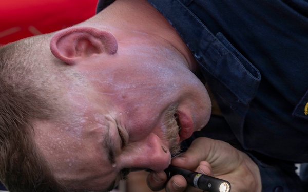 USS Ohio Conducts a Weapons Handling Evolution