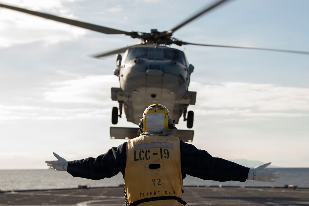 Flight Quarters aboard USS Blue Ridge