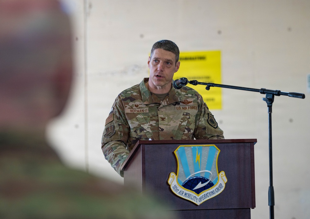 521st Air Mobility Operations Group Assumption of Command