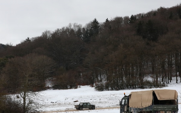 U.S. Army JLMTV Repositions During Combined Resolve 26-05 in Hohenfels, Germany