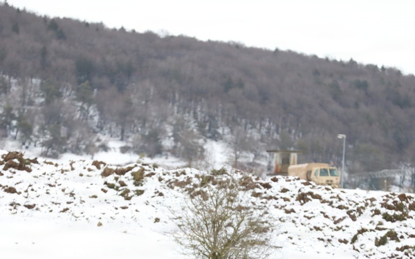 A U.S. Army Soldier Provides Security During Combined Resolve 26-05 in Hohenfels, Germany