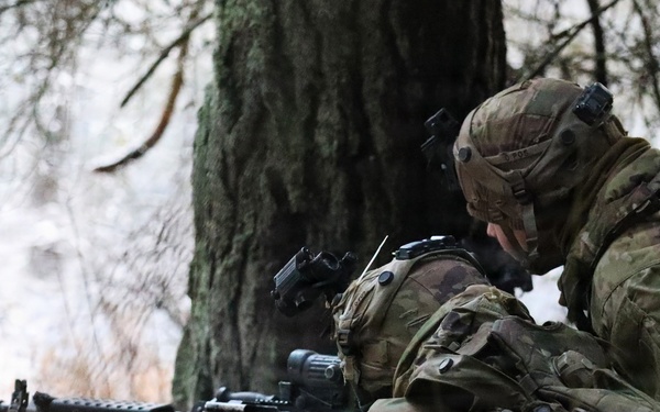 U.S. Army Soldiers Conduct an Ammo, Casualties and Equipment Report During Combined Resolve 26-05 in Hohenfels, Germany