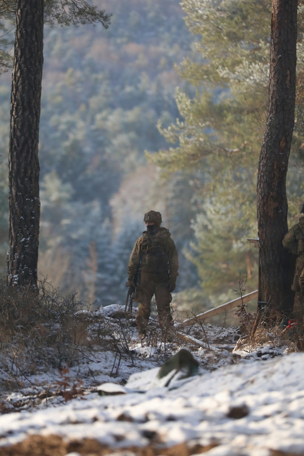 U.S. Army Soldier Stands at the Ready During Combined Resolve 26-05 in Hohenfels, Germany