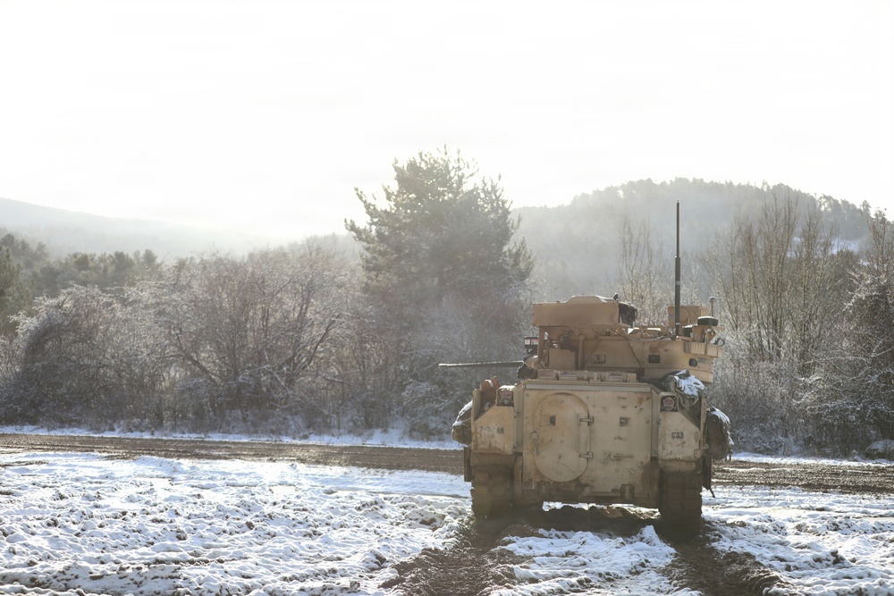 U.S. Army Tank Prepares For Action During Combined Resolve 26-05 in Hohenfels, Germany