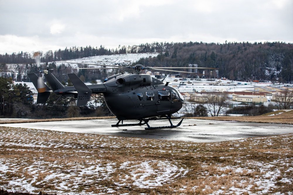 U.S. Army Aircraft Maneuvers the Skies during Combined Resolve 26-05