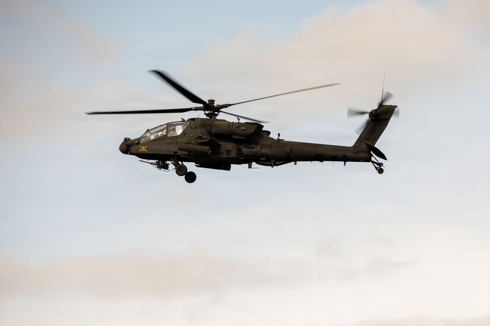 U.S. Army Aircraft Maneuvers the Skies during Combined Resolve 26-05