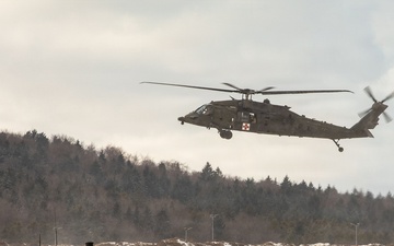 U.S. Army Aircraft Maneuvers the Skies during Combined Resolve 26-05