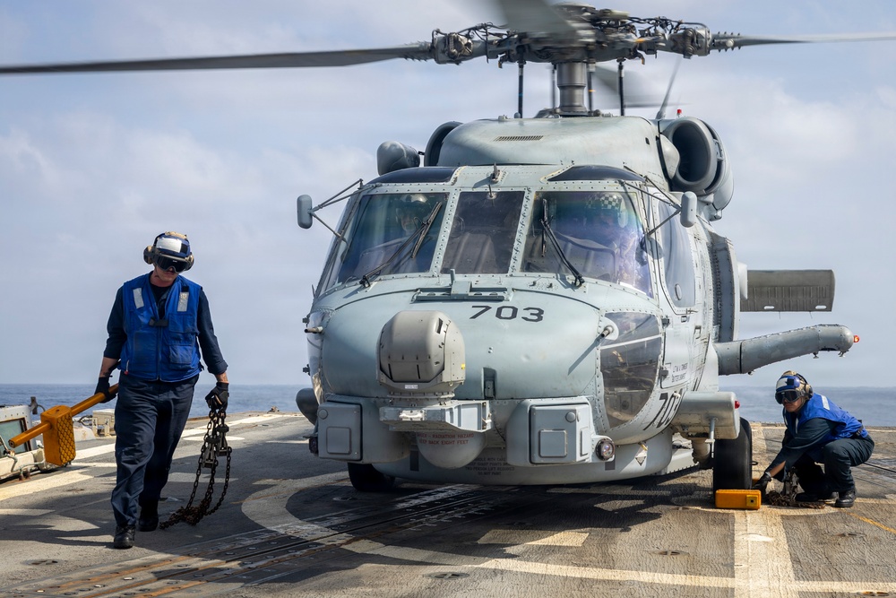 USS Delbert D. Black (DDG 119) Conducts Flight Quarter Evolution