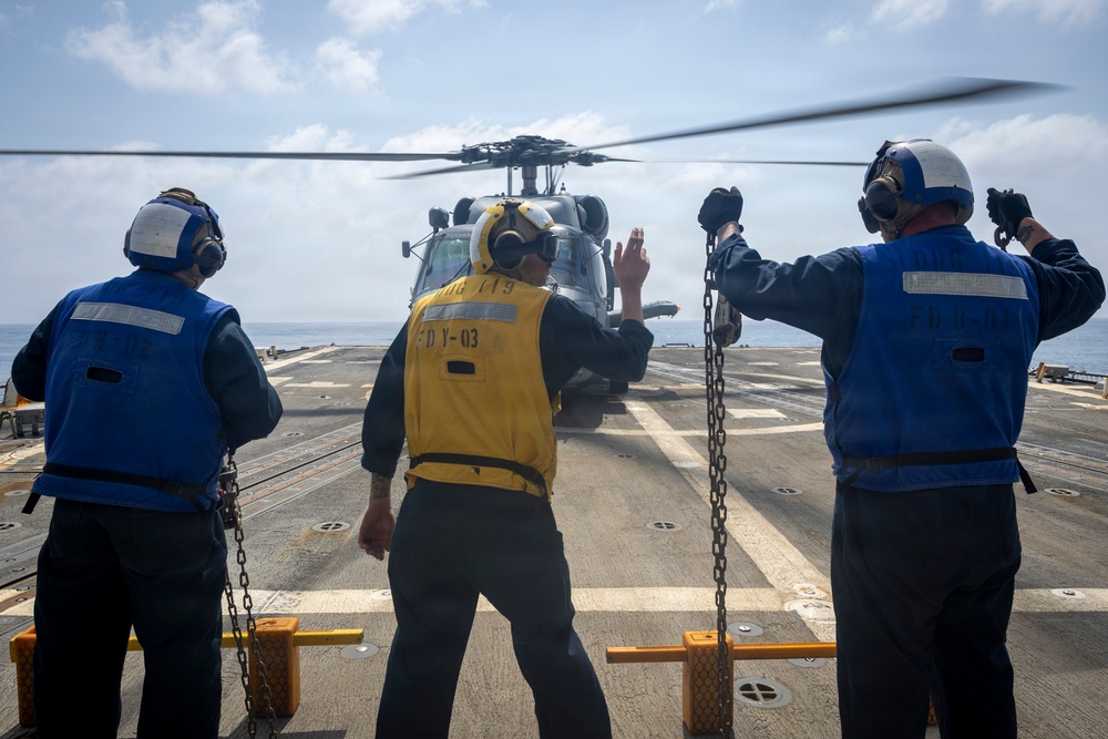 USS Delbert D. Black (DDG 119) Conducts Flight Quarter Evolution