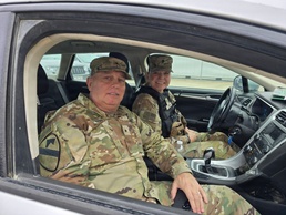 Alabama National Guard Leaders visit the 214th Military Police Company in Europe