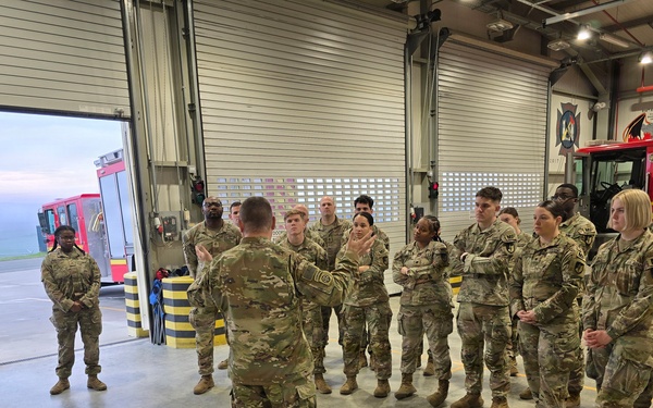Alabama National Guard Leaders visit the 214th Military Police Company in Europe