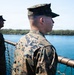 U.S. Marines, Sailors aboard USS Ashland Man the Rails at Joint Base Pearl Harbor-Hickam