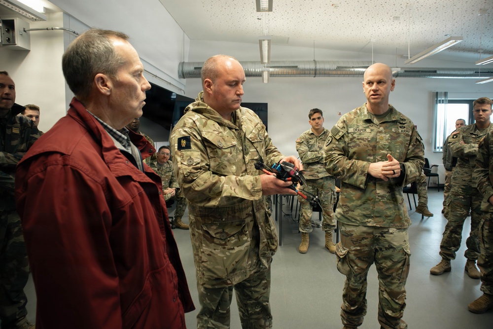 Senior Army and NATO Leaders Visit Task Force Saber at Balli Airfield