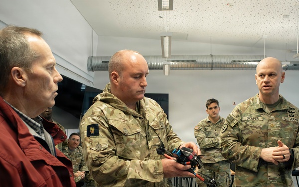 Senior Army and NATO Leaders Visit Task Force Saber at Balli Airfield