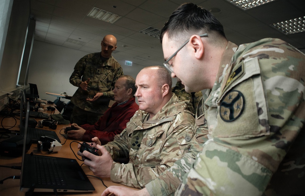 Senior Army and NATO Leaders Visit Task Force Saber at Balli Airfield