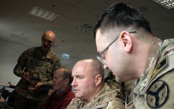 Senior Army and NATO Leaders Visit Task Force Saber at Balli Airfield