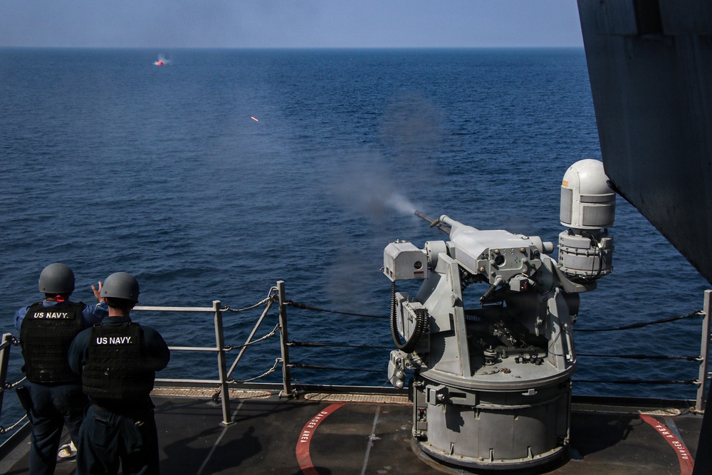 Frank E. Petersen Jr. Conducts Mark 38 Live-Fire Exercise