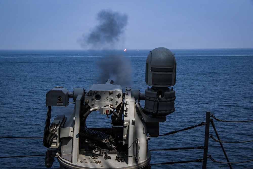Frank E. Petersen Jr. Conducts Mark 38 Live-Fire Exercise