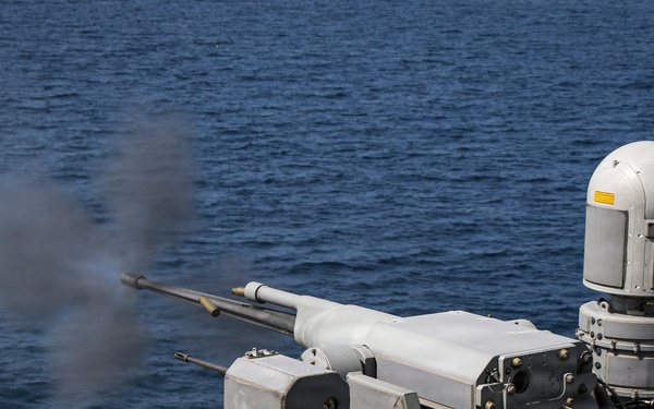 Frank E. Petersen Jr. Conducts Mark 38 Live-Fire Exercise
