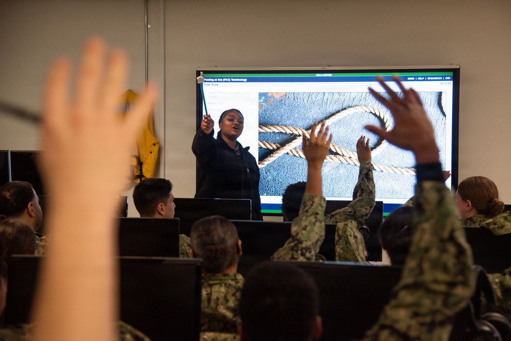 Surface Warfare Engineering Schools Command (SWESC) Great Lakes Instructors Train Next Generation of U.S. Navy Boatswain's Mates