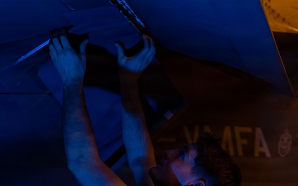 Abraham Lincoln Conducts Routine Aircraft Maintenance