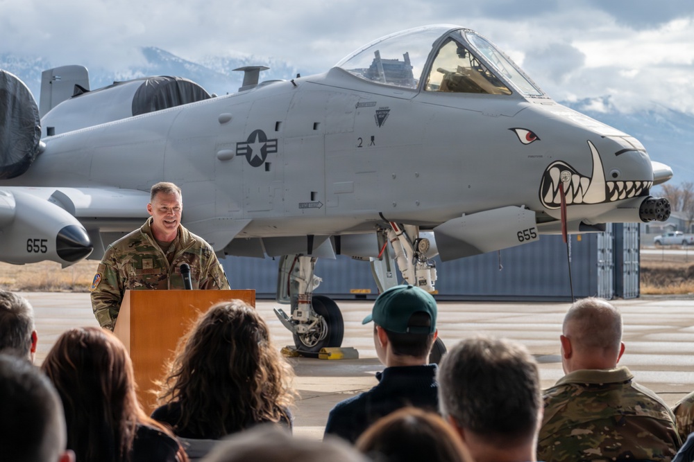 Final A-10 prepares to depart Hill AFB, closing a defining chapter in Ogden ALC history