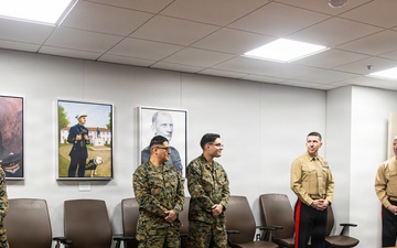 The Commanant, Gen. Eric M. Smith awards Marines at Training and Education Command