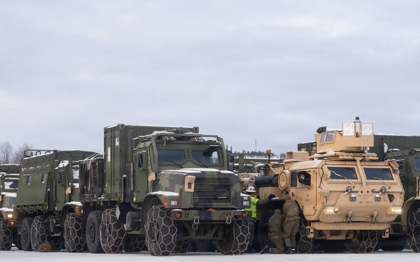 CORE26 | U.S. Marines Prepare Tactical Vehicles in Norway for Exercise Cold Response 26