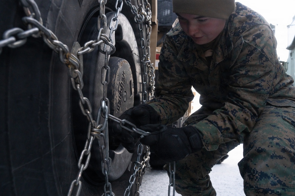 CORE26 | U.S. Marines Prepare Tactical Vehicles in Norway for Exercise Cold Response 26