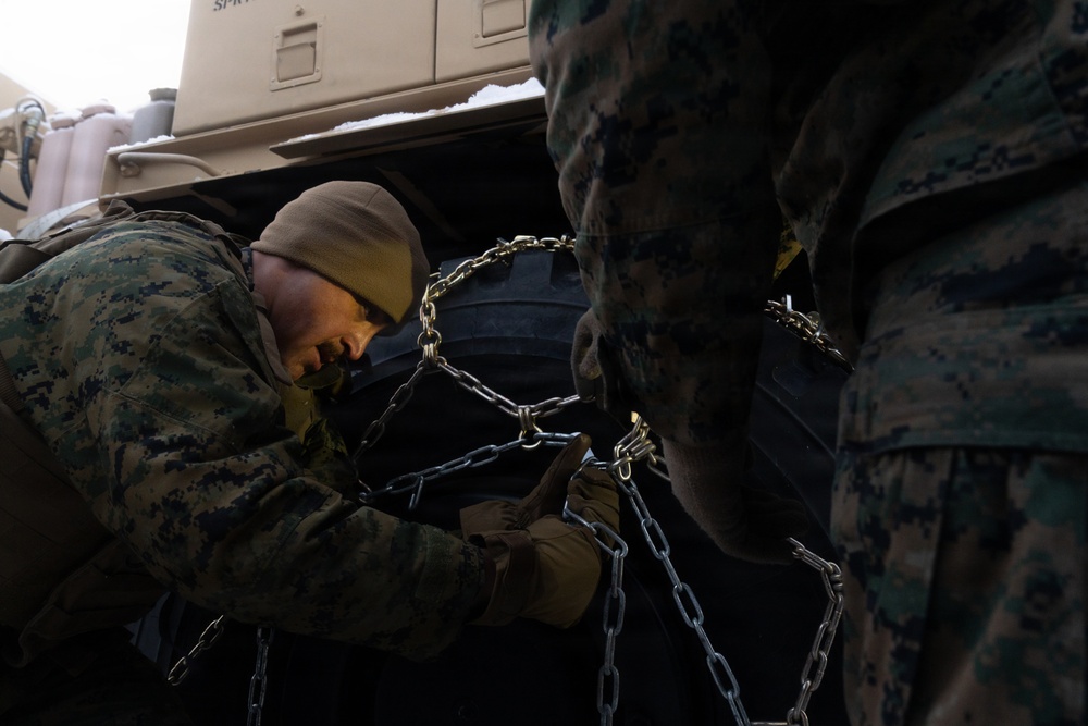 CORE26 | U.S. Marines Prepare Tactical Vehicles in Norway for Exercise Cold Response 26