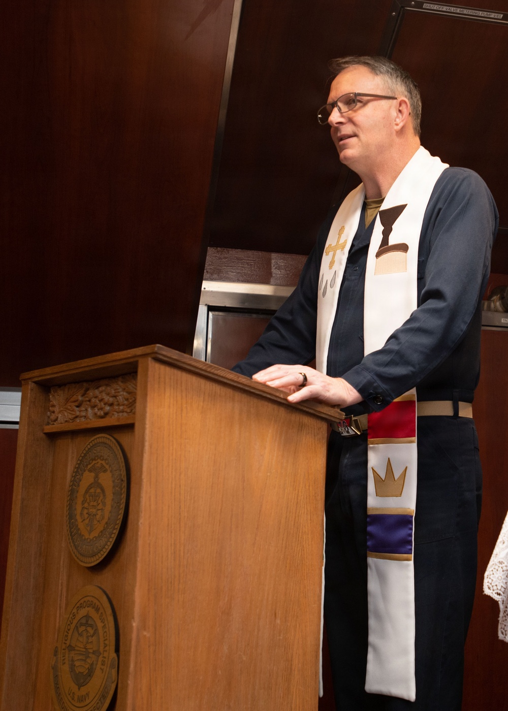 Ronald Reagan Sailors Participate in Ash Wednesday Service