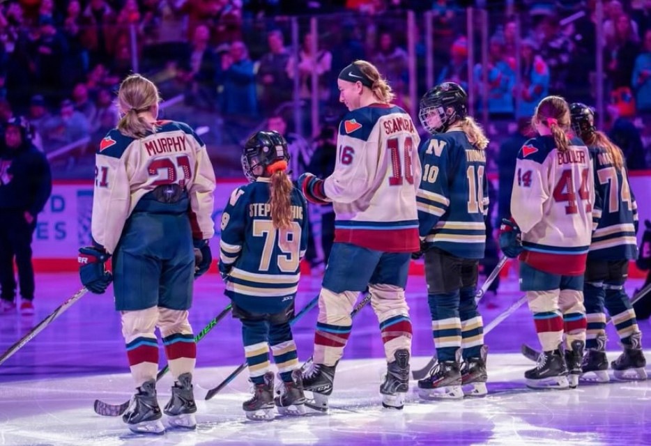 Child of SSP Employee Meets Professional Hockey Player and U.S. Olympian