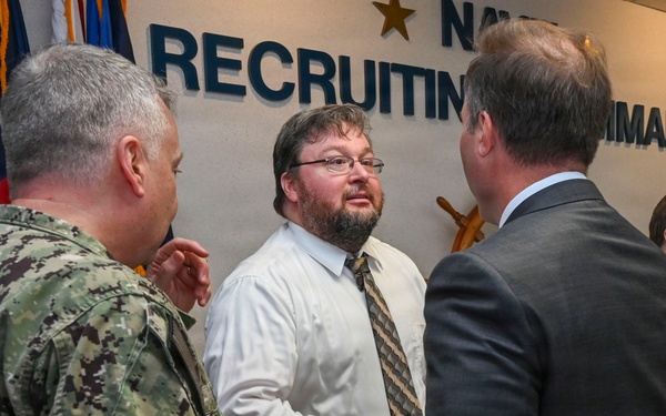 The Honorable Benjamin C. Kohlmann, Assistant Secretary of the Navy for Manpower and Reserve Affairs, visits Navy Recruiting Command