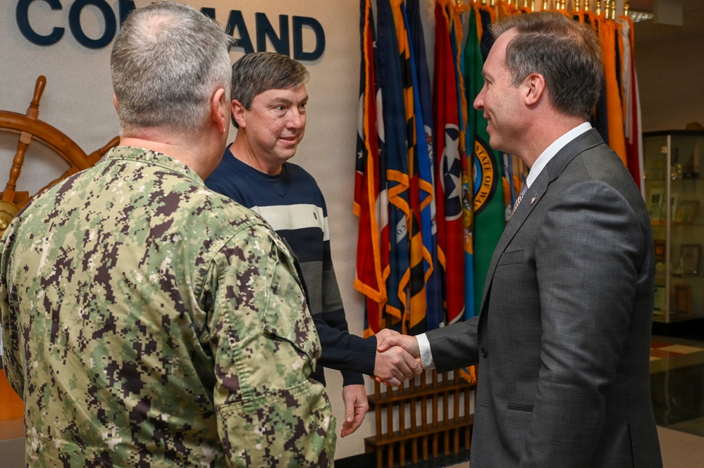 The Honorable Benjamin C. Kohlmann, Assistant Secretary of the Navy for Manpower and Reserve Affairs, visits Navy Recruiting Command