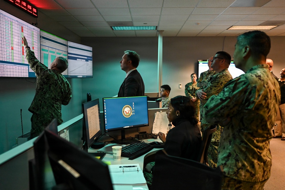 The Honorable Benjamin C. Kohlmann, Assistant Secretary of the Navy for Manpower and Reserve Affairs, visits Navy Recruiting Command