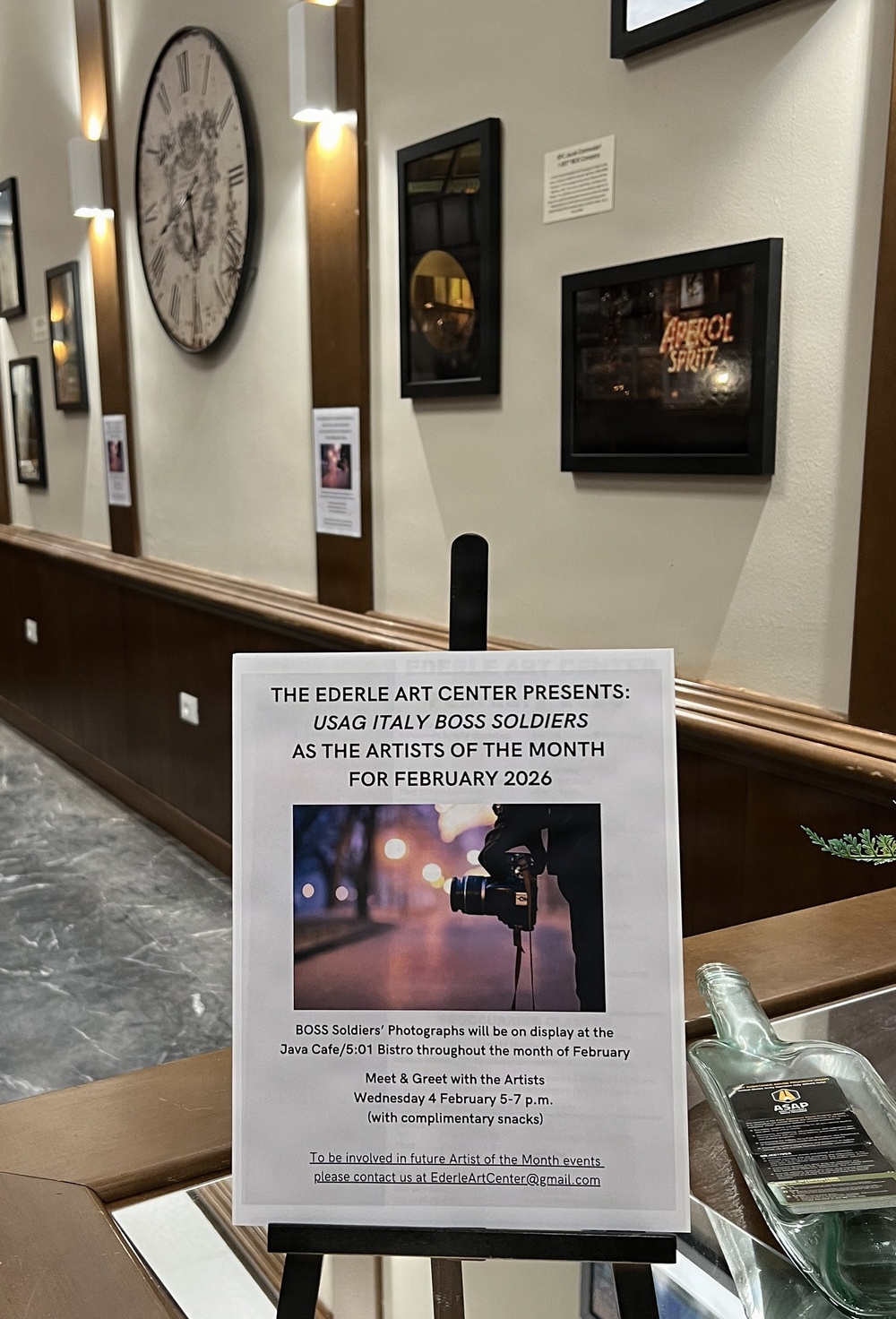 “Artist of the Month” is back with a photo exhibit at new location