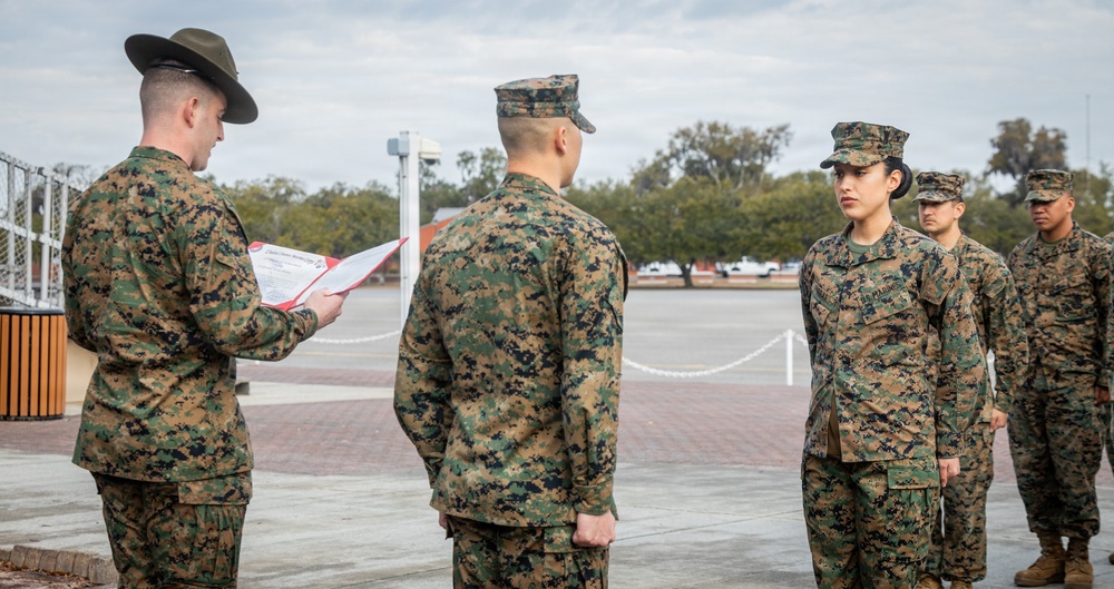 Cpl. Erin Porras Reenlistment Ceremony