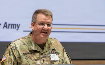 Maj. Gen. Sherman speaks on civil support during the Homeland Security Symposium