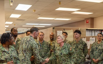 Commander U.S. Fleet Cyber Command, Navy Space Command, U.S. 10th Fleet Visits NCTS San Diego