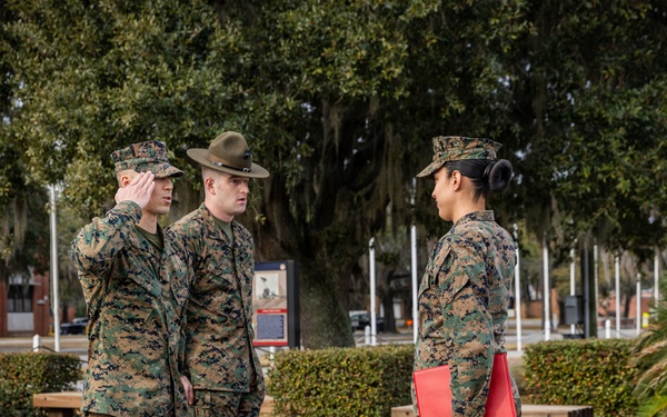 Cpl. Erin Porras Reenlistment Ceremony