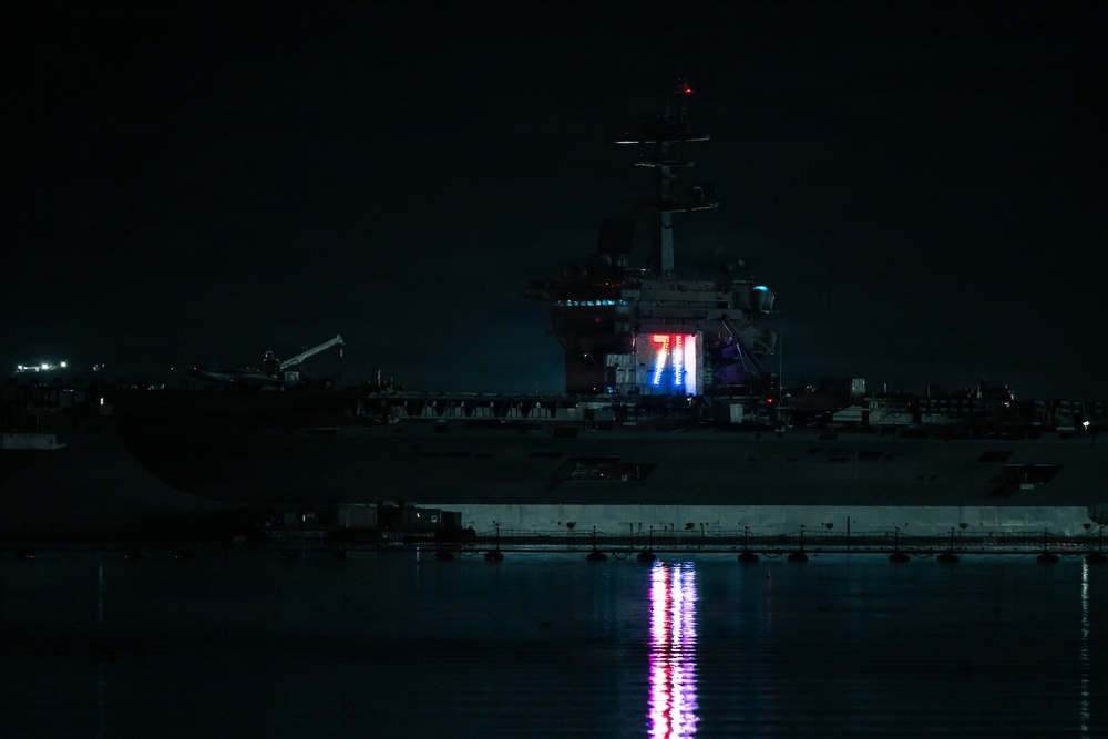 USS Theodore Roosevelt Across San Diego Bay