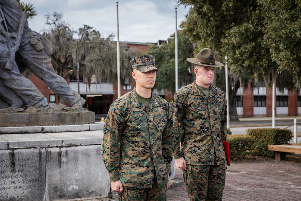 Cpl. Erin Porras Reenlistment Ceremony