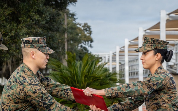 Cpl. Erin Porras Reenlistment Ceremony