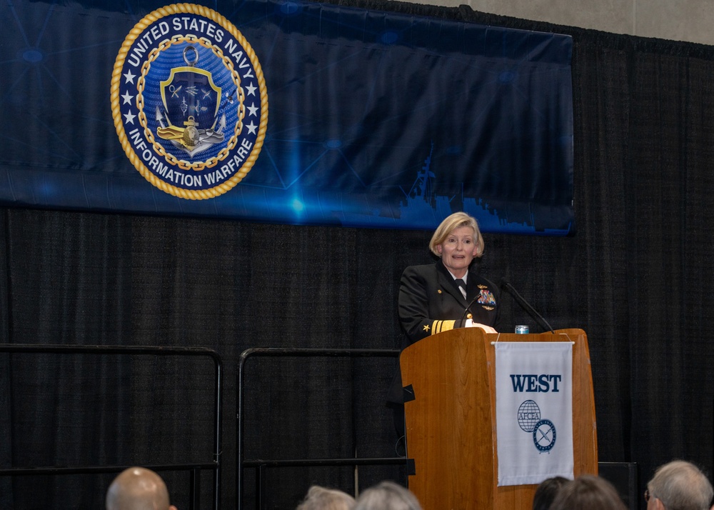Commander U.S. Fleet Cyber Command, Navy Space Command, U.S. 10th Fleet Speaks at AFCEA West 2026