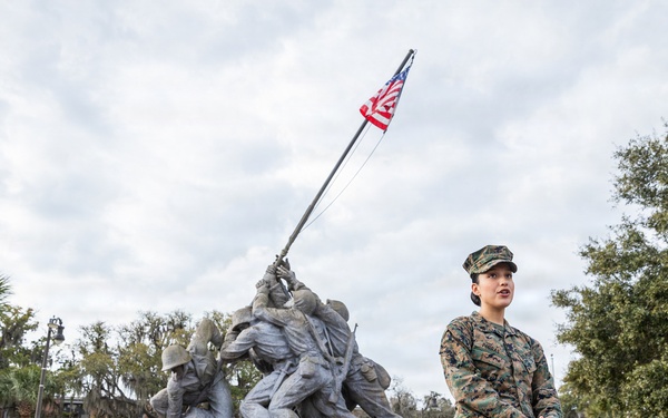 Cpl. Erin Porras Reenlistment Ceremony